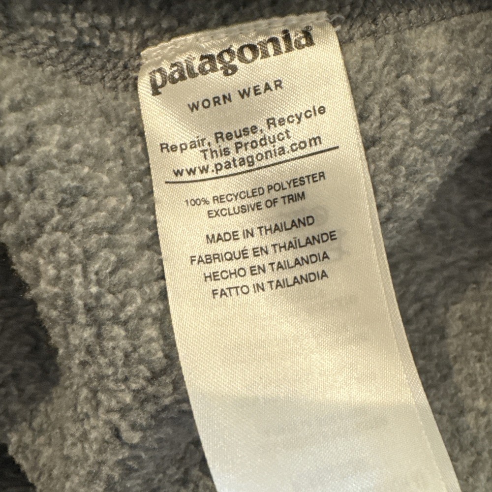 Patagonia Better Sweater 1/4 Zip Mens M 25523 Gray Fleece‎ Gorpcore Jacket - Picture 9 of 9